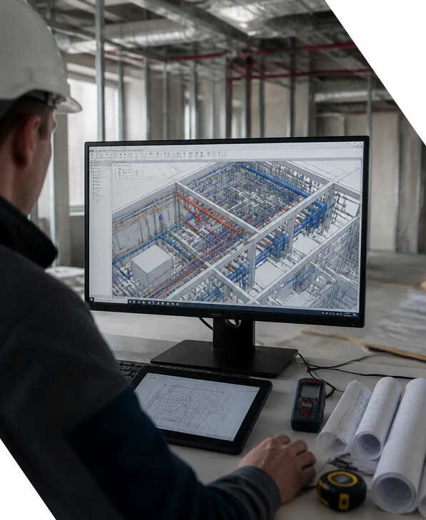 Создание BIM модели инженерных сетей для объектов в Великом Новгороде